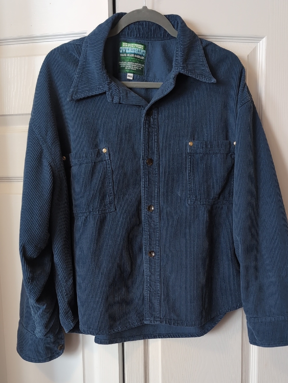 Big Bud Press Unisex Button-Up Jacket in French Blue
